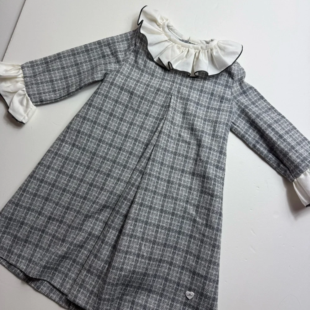 Bebe Sweeney plaid collared dress
